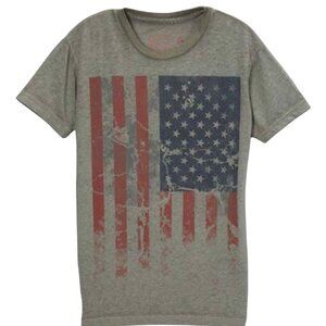 American Flag Distressed T-Shirt Youth Size Medium by Seven Souls